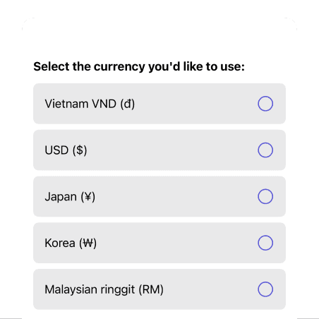 Support for multiple currencies