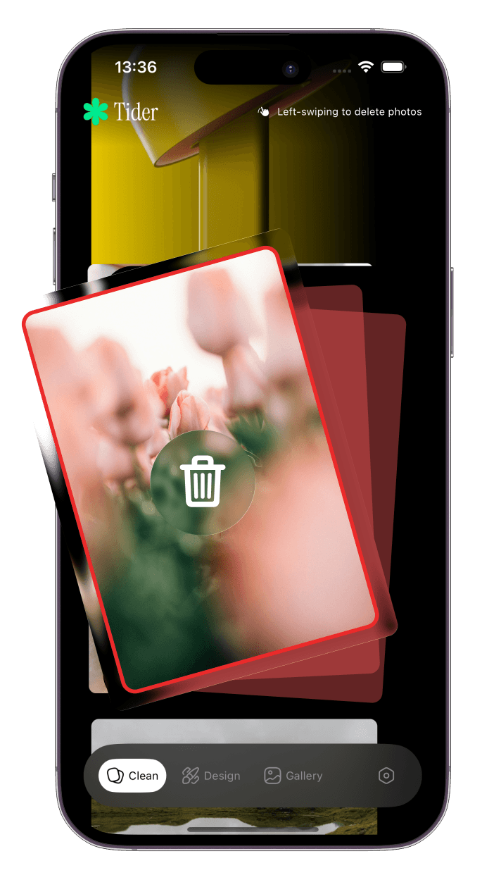 Swipe to delete